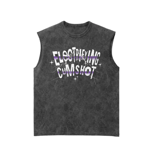 Electrifying C*mshot Acid Wash Vest
